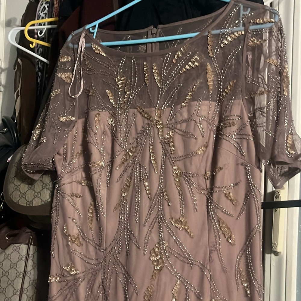 Adrianna Papell embellished mini dress